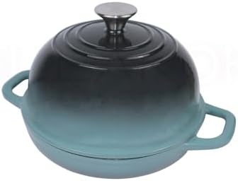 Dutch Oven for Bread Baking, Enameled Cast Iron Dutch Oven Pot with Lid, Bread Oven for Sourdough Bread Baking, Cast Iron Bread Pan, 5 qt Cyan - Image 5