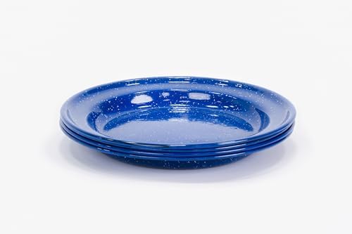 Enamelware for Camping and Backpacking - Camping Cookware Gear Essentials for Outdoor/Indoor Use and Backpacking Adventures (Made by Caddis Sports) (10 Inch Plate (4 Pack)) - Image 7