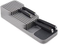 Joseph Joseph DrawerStore Knife Organizer, holds up to 9 knives, Kitchen Organization & Drawer Storage – Compact, Gray by Unknown