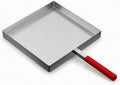 Outdoor Cooking Griddle Skillet Frying Pan Flat Pan Stainless Steel Pan With Raised Edges For Juices and Oils suitable for grilling searing frying pan, style to 2 by YWJLQH