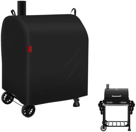Outdoor Grill Cover Fits Royal Gourmet CD1824ET Charcoal Grill, Waterproof 600D Heavy Duty Barrel Grill Cover, Fade Resistant & Rip-Proof BBQ Grill Covers for CD Series. by CoverGeny