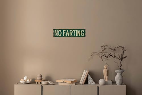 No Farting Metal Sign 4x16in Funny Bathroom Plaque for House Room Door Toilet Wall Home Decor Accessories - Image 5