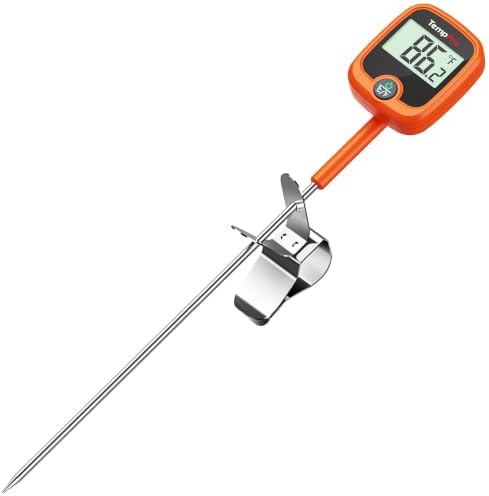 TempPro TempDip 1 Sec Candy Thermometer Digital with Pot Clip & Large LCD by TempPro