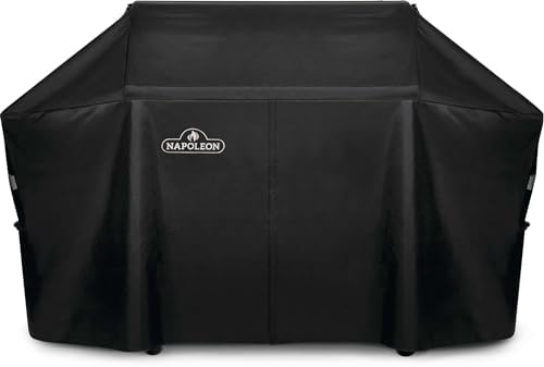 Napoleon Grill Cover for Large Prestige PRO 825 Grills - Black, Water Resistant, UV Protected, Air Vents, Hanging Loops, Adjustable Buckled Straps by Unknown