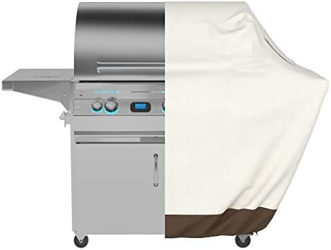 Amazon Basics Gas Grill Barbecue Cover for Outdoor, Waterproof, UV Resistant, Weather Resistant, All Weather Protection, Durable, 65 inch, Large, Beige - Image 4