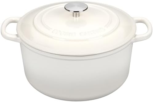 EDGING CASTING Enameled Cast Iron Dutch Oven with Sourdough Bread Baking Kit, Bread Dutch Oven with Lid, Includes Proofing Basket & Baking Tools, 5qt, White - Image 3