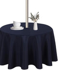LUSHVIDA Round Outdoor Tablecloth with Umbrella Hole 70 Inch Navy by LUSHVIDA