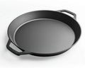 LI-GELISI 18-inch cast iron frying pan with double auxiliary handles, nitrogen-treated for rust resistance, suitable for stoves/grills/campfires, heavy-duty outdoor cooking pan by LI-GELISI