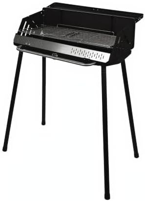 Vertical Folding BBQ Grill, Charcoal Grill with Enameled Charcoal Pan, Chrome-Plated Cooking Grid, High Stand Up Design, Portable Outdoor Barbecue for Camping Backyard Patio 4-8 Persons by GAFTGOGOGoldJewelry