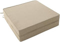 Outdoor Chair Cushions, Water-Resistant & Fade-Resistant, Patio Furniture Seat Replacement Chair Pads with Ties Zipper, Removable Cover, Non-Slip Bottom, Set of 2, 18.5 x 16 Inch, Natural by Unknown