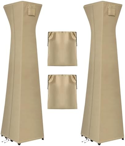 OutdoorLines Waterproof Patio Heater Covers with Zipper and Storage Bag, by OutdoorLines
