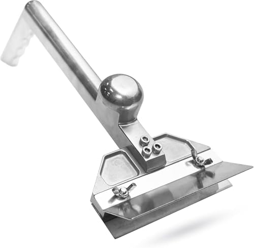 Professional Heavy Duty Grill Scraper for Flat Tops with Stainless Steel Scraper Blade, Flat Top Scraper for Griddle with Ergonomic Aluminum Handle, Ideal for Griddle, Outdoor Grill Cleaning by HUOYANSHE
