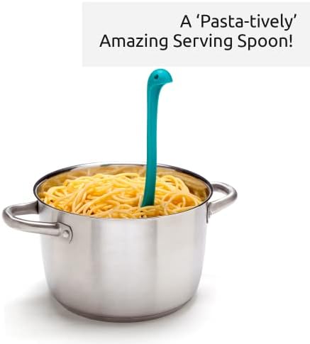 OTOTO Papa Nessie Pasta Server, Spaghetti Spoon - Food Grade & BPA Free Pasta Spoon Server - Dishwasher Safe & Heat Resistant Spaghetti Server, Pasta Fork 11.22x3.35x2.17 in - Image 3