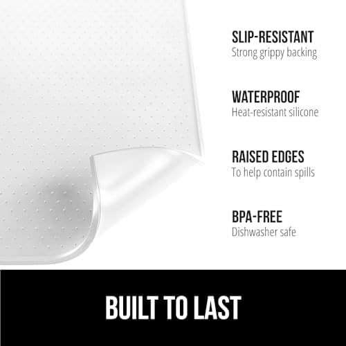 GORILLA GRIP Silicone Coffee Mat, Espresso Bar Essentials, 15x23, White - Image 2