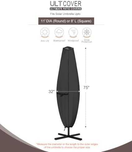ULTCOVER Waterproof Clear Top Outdoor Umbrella Cover - Image 2
