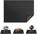Under Grill Mat 80 x 48 Inch, Fireproof Grill Pad, Heat Resistant Waterproof Deck Protector for Patio, Fire Pit & Outdoor Cooking, BBQ Floor Mat by FunshotFurniture