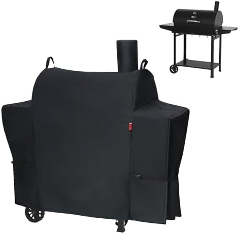 Outdoor Grill Cover for Royal Gourmet CC1830T 30" Barrel Charcoal Grill, Cover Geny Waterproof 600D Heavy Duty BBQ Grill Cover, Barbecue Grill Covers Fit Royal Gourmet CC Series Grills. by CoverGeny