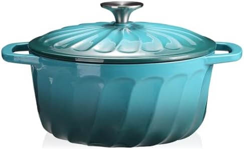 Enameled Cast Iron Dutch Oven Pot with Lid, 3 QT Small Dutch Oven by NSIRONS