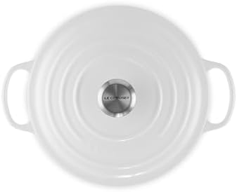 Le Creuset Enameled Cast Iron Round Dutch Oven, 5.5 qt., White - Image 2