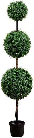 Nearly Natural 6ft. Artificial Triple Ball Boxwood Topiary Tree (Indoor/Outdoor) by NearlyNatural