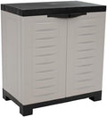Sunnydaze 25.5" Garage Storage Cabinet with Adjustable Shelf, Gray by SunnydazeDecor