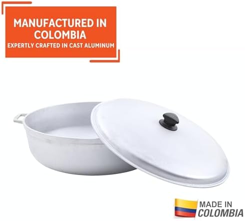 IMUSA USA 11.6Qt Jumbo Traditional Colombian Caldero, 11.6 Quart, Silver - Image 4