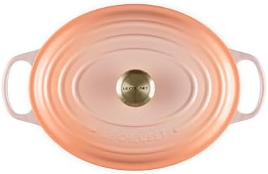 Le Creuset Enameled Cast Iron Oval Dutch Oven, 6.75qt., Peche - Image 2