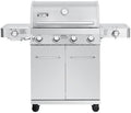 Monument Grills 4+2 Burner 72,000 BTUs Propane Gas Grill 700 sq.in. Stainless Steel Grill Built-In Thermometer, with two Side Burners by MonumentGrills