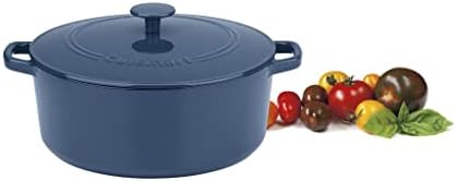 Cuisinart Chef's Classic Enameled Cast Iron Dutch Oven with Lid, Porcelain Enameled Interior, Oven Safe, Induction Compatible, Round, Provencial Blue, 7-Quart (Pack of 2) - Image 3