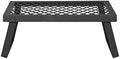 Amazon Basics Heavy-Duty Portable Camping Grill Grate for Outdoor Open Flame Cooking, Foldable, Sturdy, 15.9" x 12.2", Black by AmazonBasics