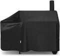 SunPatio 60 Inch Offset Smoker Cover, Outdoor Heavy Duty Waterproof BBQ Smoker Cover, Charcoal Pellet Grill Protector for Brinkmann, Char-Broil, Weber, Nexgrill and More by SunPatio