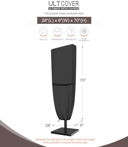 ULTCOVER Waterproof Patio Market Extra Large Umbrella Cover - Image 2