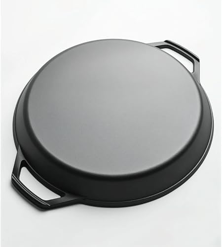 20-inch Pre-Seasoned Cast Iron Skillet - Dual Assist Handles - Nitrided Rust-Proof - For Oven, Stovetop, Grill & Campfire - Image 4