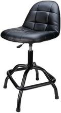 Performance Tool W85031 Pneumatic High Back Adjustable Swivel Bar Stool with Back Support for Home, Bar, and Shop, Black, 26-32-Inches High by PerformanceTool