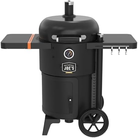 Oklahoma Joe's Bronco 18 in. Heavy Duty Charcoal Drum Smoker and Grill with 284 sq. in. Cooking Area in Black by OklahomaJoes%C2%AE