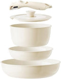 Redchef Ceramic Pots and Pans Set Non Stick, Detachable Cookware Set 5 Pcs by Redchef