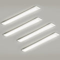 4 Packs 3FT LED Batten Light with 50cm Cable, Ultra-Thin Ceiling Surface Mounted Light, 30W, Day Light 4000K, IP20, LED Ceiling Light Fixture for Garage, Shop, Hallway, Office, Market by colmeguna