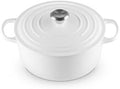 Le Creuset Enameled Cast Iron Round Dutch Oven, 5.5 qt., White by Unknown