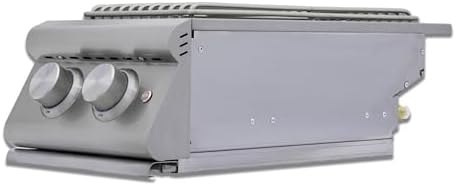 Blaze LTE+ Built-In Double Side Burner NG 24,000 BTU Stainless Steel Outdoor Kitchen Slide-In with LED Illuminated Knobs, Removable Cover - Image 2