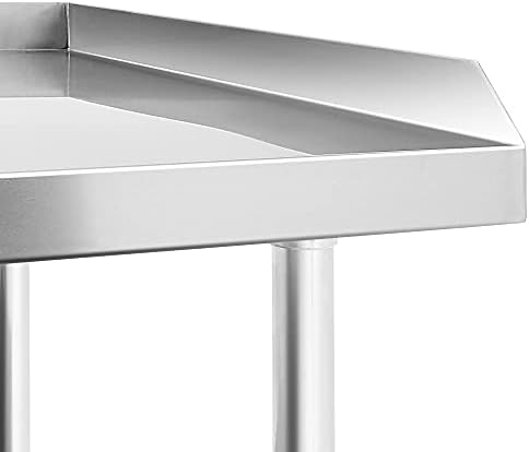 GRIDMANN NSF 16-Gauge Stainless Steel 60" L x 30" W x 24" H Equipment Stand Grill Table with Undershelf for Commercial Restaurant Kitchen - Image 4