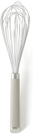 Calphalon Edge 6-Piece Stainless Steel Kitchen Tool & Gadget Set, Kitchen Utensil Set with Silicone Accent, Can opener, Straight peeler, Grater, Tongs, Balloon whisk and Scoop (Taupe) - Image 3