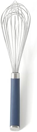 Calphalon Edge 6-Piece Stainless Steel Kitchen Tool & Gadget Set, Kitchen Utensil Set with Silicone Accent, Can opener, Straight peeler, Grater, Tongs, Balloon whisk and Scoop (Navy Blue) - Image 6