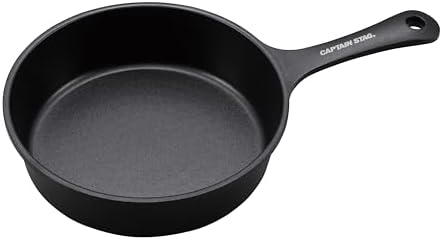 Captain Stag UG-3098 Kitchen Utensils, Frying Pan, Aluminum, Deep Skillet, 7.1 inches (18 cm), Induction Compatible, All Heat Sources, Fluorine Resin Processing, No Seasoning Needed by Unknown