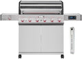 Monument Grills Denali Series, 6-Burner Convertible Natural Gas Smart bbq Grill Stainless Steel Denali 605 with Smoke Box (Without Conversion Kit) by MonumentGrills