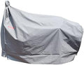 Heavy Duty Charcoal Grill Offset Smoker Cover, Outdoor Smokestack BBQ Cover, Special Fade and UV Resistant Material, Fits Brinkmann Trailmaster, Char-Broil, Dyna-Glo and More Grey by acoveritt