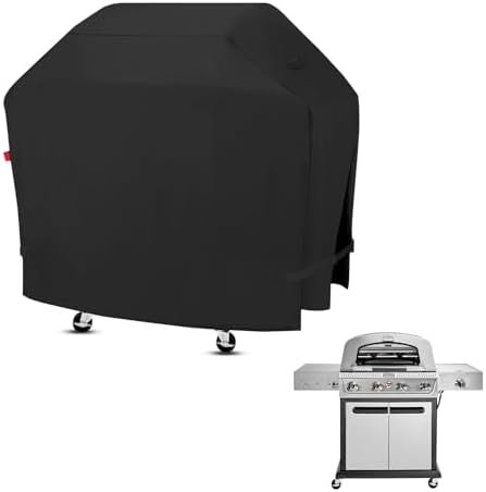 Outdoor Grill Cover Fits Cuisinart Propel+ 4-Burner 3-in-1 Gas Grill CGG-6331, Cover Geny Waterproof 600D Heavy Duty BBQ Grill Covers, 58" L x 26" D x 45" H. by CoverGeny