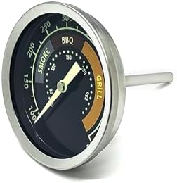 Accurate Grill Thermometer for Oklahoma Joe’s Smoker, 3695528R06 for Longhorn/Highland, Glowing Temperature Gauge for Charcoal/Wood/Pellet Smoker Grill with 13/16” mounting Hole, Stainless Steel - Image 2