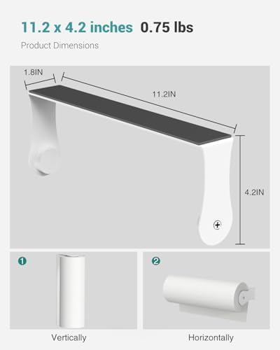 Paroto Magnetic Paper Towel Holder for Fridge, No Drilling, White - Image 7