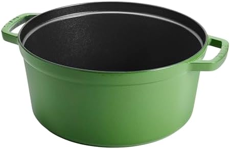 Staub Cast Iron Round Dutch Oven, Made in France, 7-qt, Pistachio - Image 5