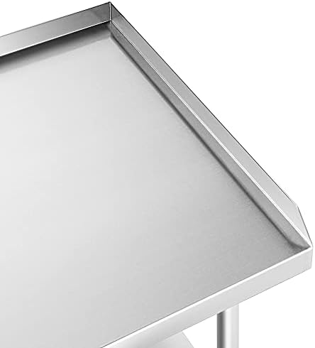 GRIDMANN NSF 16-Gauge Stainless Steel 36" L x 30" W x 24" H Equipment Stand Grill Table with Undershelf for Commercial Restaurant Kitchen - Image 3